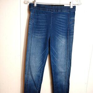 KanCan Womens Small Dark Denim High Rise Jegging Elastic Band Jeans Pants NEW